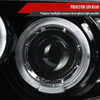 2010-2014 Ford Mustang Dual Halo Projector Headlights (Jet Black Housing/Clear Lens)