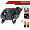 2010-2014 Ford Mustang Dual Halo Projector Headlights (Jet Black Housing/Clear Lens)