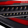 2008-2014 Subaru Impreza WRX Hatchback LED Red Sequential Tube Tail Lights (Matte Black Housing/Clear Lens)