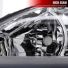 2002-2004 Toyota Camry Factory Style Headlights w/ Amber Reflector (Chrome Housing/Clear Lens)