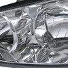 2002-2004 Toyota Camry Factory Style Headlights w/ Amber Reflector (Chrome Housing/Clear Lens)