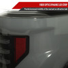2018-2020 Ford F-150 Sequential Turn Signal Animated White LED Bar Tail Lights (Black Housing/Smoked Lens)