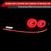 2003-2007 Infiniti G35 Coupe White LED Halo Sequential Signal Tail Lights (Matte Black Housing/Clear Lens)