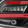 2003-2007 Infiniti G35 Coupe White LED Halo Sequential Signal Tail Lights (Matte Black Housing/Clear Lens)
