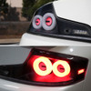 2003-2007 Infiniti G35 Coupe White LED Halo Sequential Signal Tail Lights (Matte Black Housing/Clear Lens)