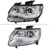 2015-2022 Chevrolet Colorado LED Bar Projector Headlights (Chrome Housing/Clear Lens)