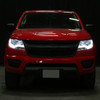 2015-2022 Chevrolet Colorado LED Bar Projector Headlights (Chrome Housing/Clear Lens)