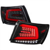 2008-2014 Subaru Impreza WRX/STI LED Sequential Turn Signal Tail lights (Jet Black Housing/Clear Lens)