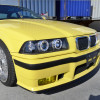 1992-1998 BMW E36 3 Series Coupe/Sedan Dual Halo Projector Headlights (Matte Black Housing/Clear Lens)