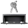 Universal 36" Heavy Duty Black Aluminum Underbody Truck Tool Box w/ T-Handle Latches, Locks, & Keys