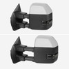 2017-2019 Ford F-250/F-350/F-450/F-550 Power Adjustable, Heated, BSM, ATS, & Manual Extendable Towing Mirrors w/ Smoked Lens LED Turn Signal, Clearance, & Auxiliary Lights