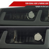 2004-2012 Chevy Colorado GMC Canyon LED Bar Factory Style Headlights w/ Amber Corber Lamp (Matte Black Housing/Smoked Lens)