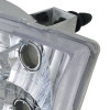 1999-2004 Ford F-250/F-350/F-450/F-550/Excursion Factory style Headlights (Chrome Housing/Clear Lens)
