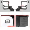 2019-2025 Chevrolet Silverado 1500 Power Adjustable, Heated, & Manual Extendable Chrome Towing Mirrors w/ Clear Lens LED Turn Signal & Clearance Lights