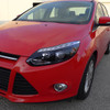 2012-2014 Ford Focus Projector Headlights w/ LED Light Strip & LED Turn Signal Lights (Chrome Housing/Smoked Lens)