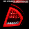 2010-2012 Ford Fusion LED Tail Lights (Chrome Housing/Red Clear Lens)