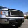 2009-2014 Ford F-150 Glossy Black ABS Rivet Style Grille w/ Stainless Steel Mesh