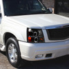 2002-2006 Cadillac Escalade Dual Halo Projector Headlights w/ SMD LED Light Strip (Chrome Housing/Smoked Lens)