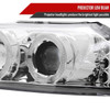 1999-2004 Ford Mustang Dual Halo Projector Headlights (Chrome Housing/Clear Lens)