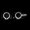 1999-2002 Chevrolet Silverado/ 2000-2006 Tahoe Suburban Dual Halo Projector Headlights (Chrome Housing/Smoked Lens)