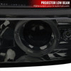 1999-2002 Chevrolet Silverado/ 2000-2006 Tahoe Suburban Dual Halo Projector Headlights (Chrome Housing/Smoked Lens)