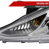 2011-2014 Hyundai Sonata Projector Headlights w/ SMD LED Light Strip (Chrome Housing/Clear Lens)