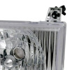 1992-2006 Ford Econoline Factory Style Headlights w/ SMD LED Light Strip (Chrome Housing/Clear Lens)