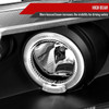 2006-2011 Honda Civic Sedan Dual Halo Projector Headlights (Matte Black Housing/Clear Lens)