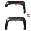 2016-2018 GMC Sierra 1500 Fleetside Smooth Rivet Style Fender Flares