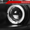 2003-2007 Honda Accord Dual Halo Projector Headlights (Matte Black Housing/Clear Lens)