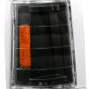 1994-1998 GMC C/K Sierra/Yukon/Suburban Corner Lights w/ Amber Reflectors (Matte Black Housing/Clear Lens)