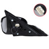 2016-2018 Honda Civic Glossy Black 7-Pin Power Adjustable & Heated Side Mirror w/ LED Turn Signal Light - Driver Side Only