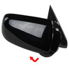 1988-1999 Chevrolet C/K Blazer/Tahoe GMC C10/Yukon Glossy Black Manual Adjustable Side Mirror - Passenger Side Only