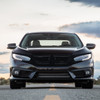 2016-2018 Honda Civic FK8 TR Style Glossy Black ABS Mesh Grille w/ Eyebrows