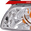 1997-2003 Pontiac Grand Prix Dual Halo Projector Headlights (Chrome Housing/Clear Lens)