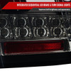 1999-2004 Ford Mustang Red Marker Sequential LED Tail Lights (Glossy Black Housing/Smoked Lens)