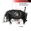 1997-2004 Dodge Dakota/ 1998-2003 Durango SMD LED Light Strip Factory Style Crystal Headlights (Chrome Housing/Smoked Lens)
