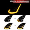 2003-2007 Infiniti G35 Coupe LED Bar Projector Headlights w/ Sequential Turn Signals (Black Housing/Smoked Lens)