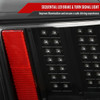 1999-2004 Ford Mustang Sequential LED Tail Lights - RS (Matte Black Housing/Clear Lens)