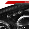 2004-2005 Subaru Impreza WRX/STI Outback Dual Halo Projector Headlights (Matte Black Housing/Clear Lens)