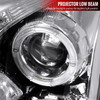 2003-2007 Cadillac CTS Halo Projector Headlights w/ SMD LED Light Strip (Chrome Housing/Clear Lens)