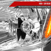 2006-2009 Toyota Prius Factory Style Headlights with Amber Reflector (Chrome Housing/Clear Lens)