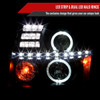 2002-2006 Cadillac Escalade Dual Halo Projector Headlights w/ SMD LED Light Strip (Black Housing/Smoked Lens)
