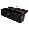 Universal 31" Heavy Duty Black Aluminum Tool Box w/ Side Handles, Lock, & Keys