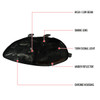 1996-1998 Honda Civic Crystal Headlights (Chrome Housing/Smoked Lens)