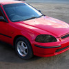 1996-1998 Honda Civic Crystal Headlights (Chrome Housing/Smoked Lens)