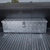 Universal 31" Heavy Duty Silver Aluminum Tool Box w/ Side Handles, Lock, & Keys