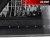 1997-2004 Ford F-150/Expedition Factory Style Headlights w/ SMD LED Light Strip (Matte Black Housing/Clear Lens)