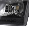 1997-2004 Ford F-150/Expedition Factory Style Headlights w/ SMD LED Light Strip (Matte Black Housing/Clear Lens)