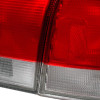 1996-1998 Honda Civic Sedan Tail Lights (Chrome Housing/Red Clear Lens)